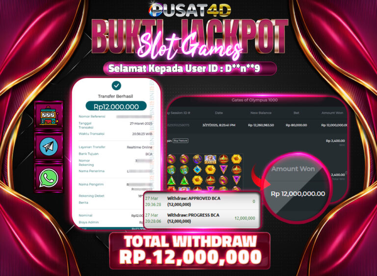 BUKTI KEMENANGAN12jt