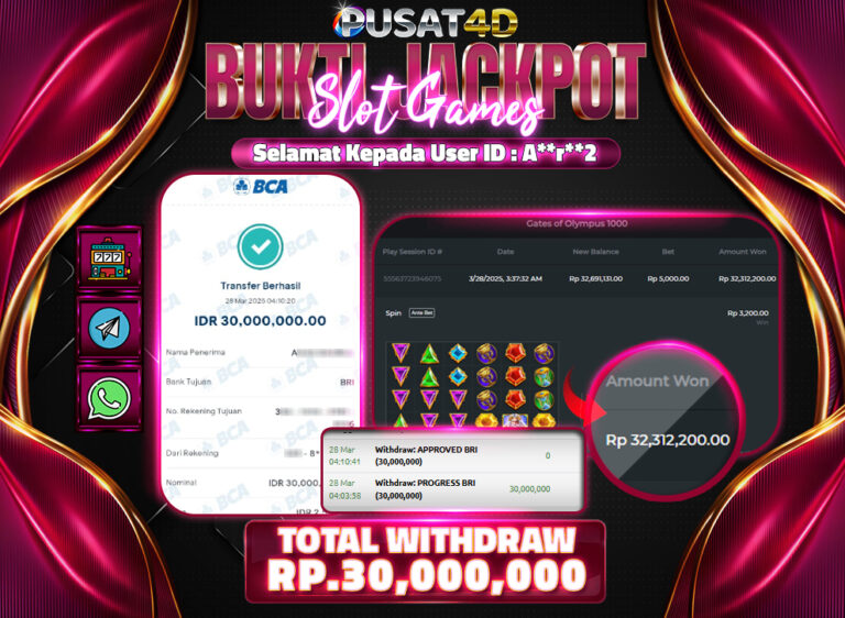 BUKTI KEMENANGAN30jt