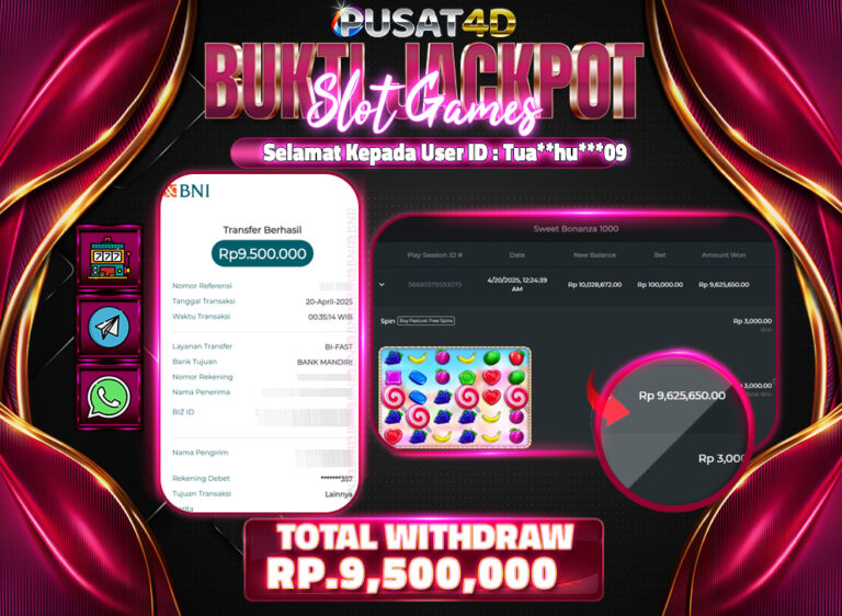 BUKTI KEMENANGAN 9 juta 20