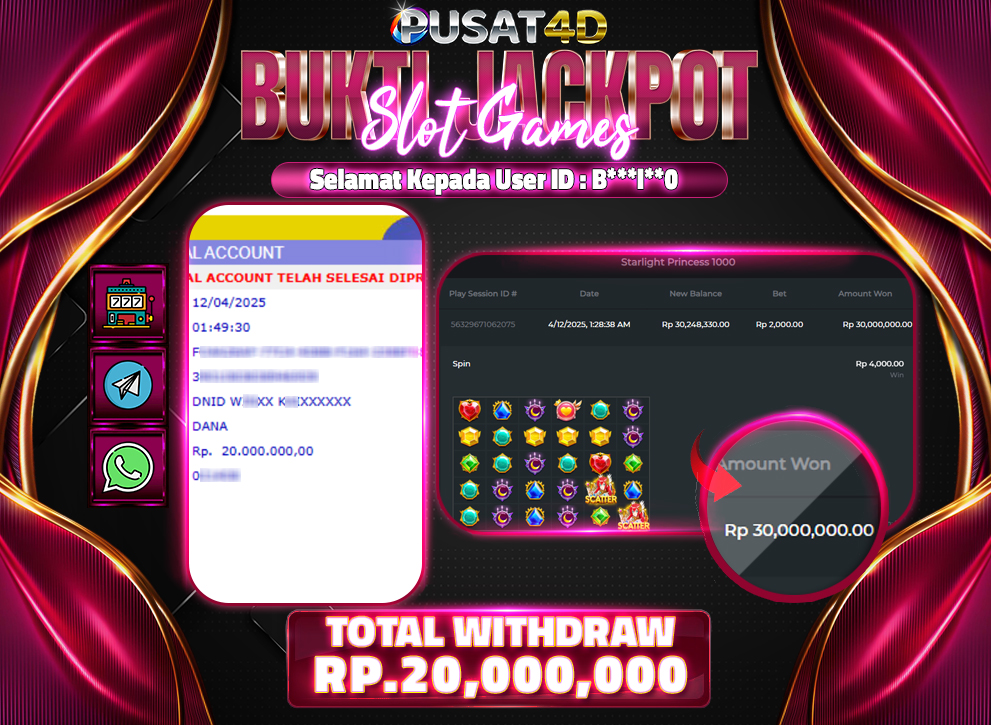 BUKTI KEMENANGAN20jt