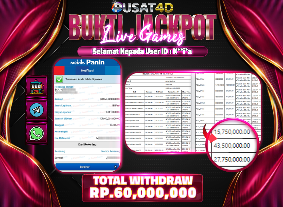 BUKTI KEMENANGAN60jttt