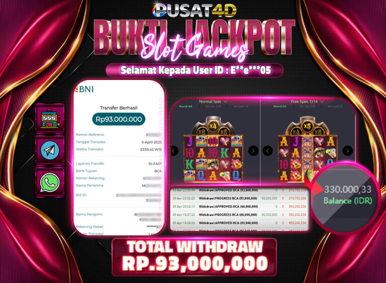 BUKTI KEMENANGAN93jt