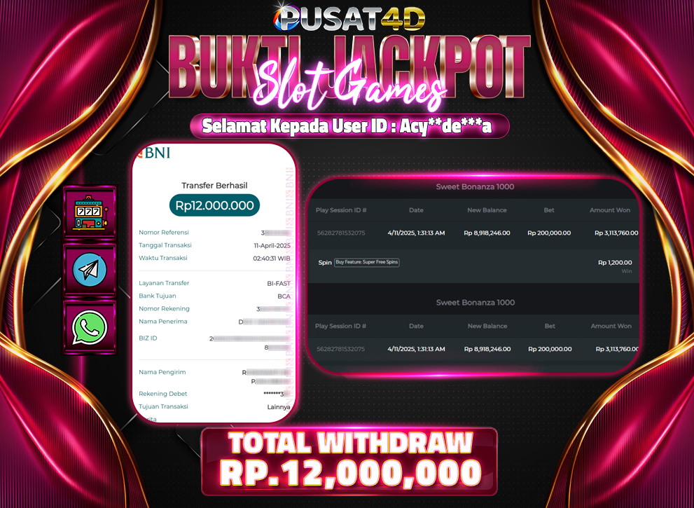 BUKTI KEMENANGAbonanzaN
