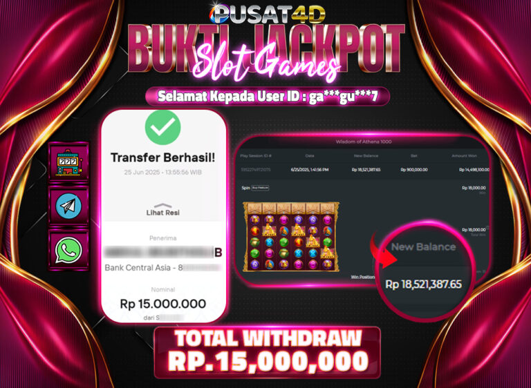 BUKTI KEMENANGAN15jt 25juni