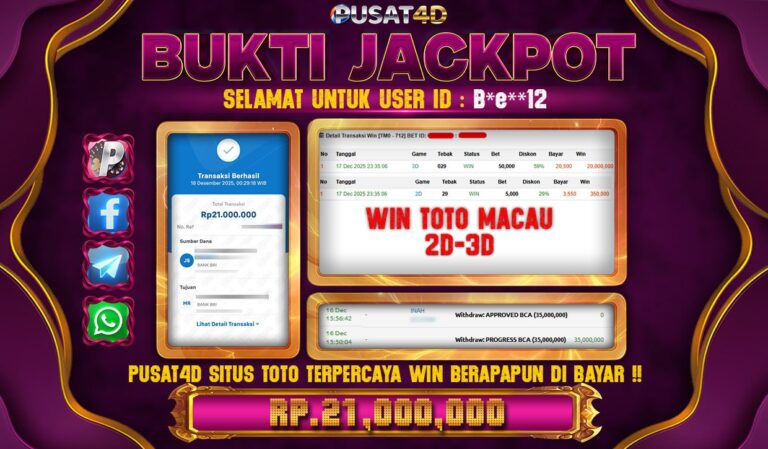 bukti menang togel